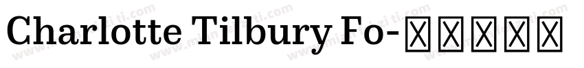 Charlotte Tilbury Fo字体转换